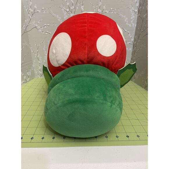 Nintendo Super Mario Club Mocchi Mocchi Tomy Mega Piranha Plant Soft Plush - WOT - Picture 6 of 6